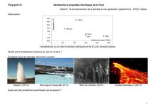 Géothermie et propriétés thermiques de la Terre