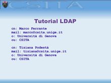 Tutorial LDAP - GARR 2003