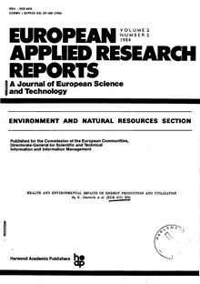 Health and environment impacts of energy production and utilization