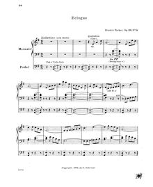 Partition No.4: Eclogue, 4 Compositions pour orgue, Parker, Horatio