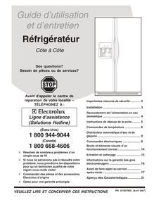 Notice Réfrigérateur Frigidaire  FSC23F7HW5