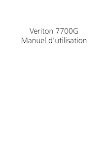 Notice Ordinateur de bureau Acer  Veriton 7700G