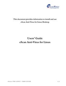 eScan Anti Virus for Linux