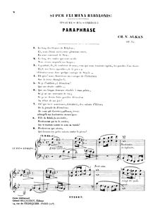 Partition complète, Super flumina Babylonis, paraphrase du Psaume 137, op. 52