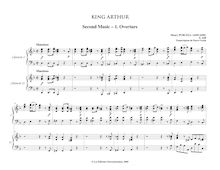 Partition Second Music – , Overture, King Arthur, The British Worthy