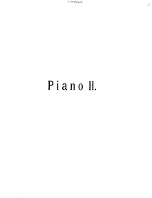 Partition Piano 2, Eugene Onegin, Евгений Онегин ; Yevgeny Onegin ; Evgenii Onegin par Pyotr Tchaikovsky
