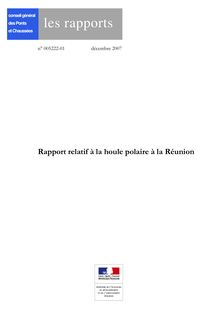 Rapport relatif à la houle polaire à la Réunion
