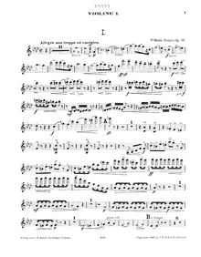 Partition violon 1 , partie, Piano quintette, Op.95, Quintett für Klavier, 2 Violinen, Bratsche und Violoncell, Op. 95.