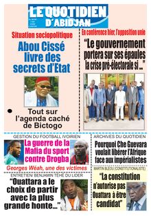 Le Quotidien d’Abidjan n°2891 - du vendredi 24 juillet 2020