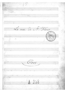 Partition cor 1/2 (G, A, F, B♭), La rose de Saint-Flour, Opérette en un acte