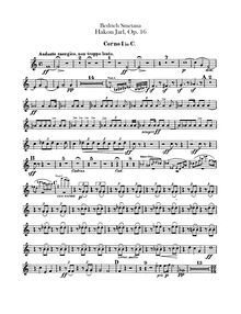 Partition cor 1, 2 (C), Hakon Jarl, Smetana, Bedřich