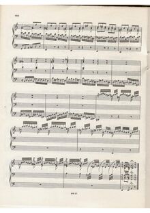 Partition dernier page (Color), Prelude et Fugue en A minor, BWV 543