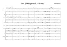 Partition compléte, Aria per soprano e orchestre, Cellitti, Venanzio