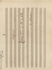 Partition cor 1 (en B♭, E♭), Sinfonia No.5 en B-flat major, B♭ major