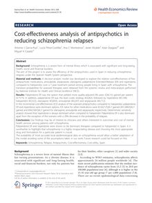 Cost-effectiveness analysis of antipsychotics in reducing schizophrenia relapses