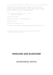 Hinduism and Buddhism, An Historical Sketch, Vol. 1