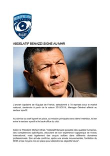 MHR : Abdelatif Benazzi futur manager de Montpellier