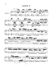 Partition No.2 en C minor, BWV 826, 6 partitas, Clavier-Übung I
