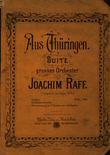 Partition Cover Page (color), Aus Thüringen, Thüringer Suite, B♭ major