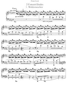 Partition complète (S.145), 2 Konzertetüden, 2 Concert-Studies