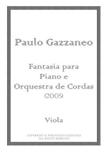 Partition altos, Fantasia para Piano e Orquestra de Cordas, Piano and Orchestra