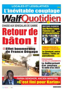 Walf Quotidien n°8700 - du jeudi 25 mars 2021