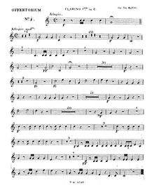 Partition trompette (Clarino) 1, Domine, si obervaveris iniquitates