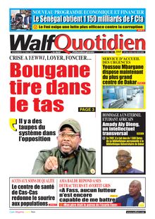 Walf Quotidien N°9338 - du vendredi 12 mai 2023