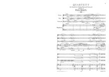 Partition complète et parties, Piano quatuor, F minor