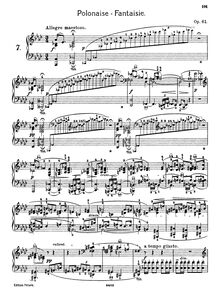 Partition complète, Polonaise-Fantaisie, A♭ major, Chopin, Frédéric par Frédéric Chopin