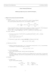 UNIVERSITE DE BOURGOGNE L3-MATHEMATIQUES Analyse Numérique ...