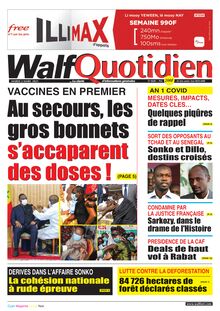 Walf  Quotidien n°8680 - du mardi 02 mars 2021