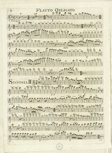 Partition flûte, Symphony No.63 en C major, “La Roxelane”, Sinfonia No.63
