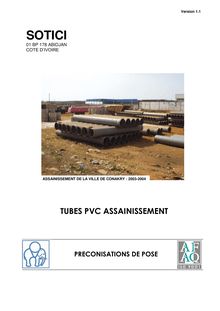 TUBES PVC ASSAINISSEMENT