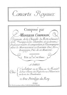 Partition complète, Concerts Royaux, Couperin, François