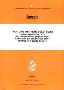 Cellules solaires au CDTE en couches minces polycristallines