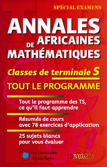 Annales Africaines de mathématiques : Classes de terminale S