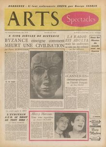 ARTS N° 413 du 29 mai 1953