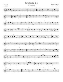 Partition ténor viole de gambe 1, octave aigu clef, Gradualia I