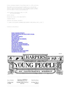 Harper s Young People, April 13, 1880 - An Illustrated Weekly
