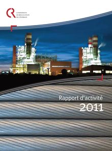 Commission de régulation de l énergie - Rapport d activité 2011