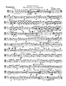 Partition Trombone 1, 2, 3, Tuba, Vyšehrad, The High Castle, E♭ major