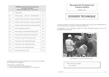 Dossier technique du sujet du bac 2012: Analyse d’un ouvrage (U23) - Antilles Guyane