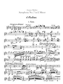 Partition violons I, Symphony No.7, Mahler, Gustav