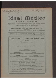 Ideal médico, n. 47 (1921)