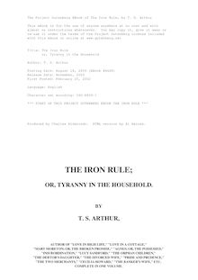 The Iron Rule - Or, Tyranny in the Household