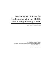 Development of Scientific Applications with the Mobile Robot Programming Toolkit