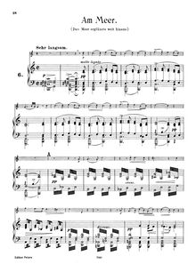 Partition de piano, Schwanengesang, Swan Song / Letztes Werk par Franz Schubert