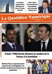 Le Quotidien Numérique d’Afrique n°2061 - du vendredi 28 octobre 2022
