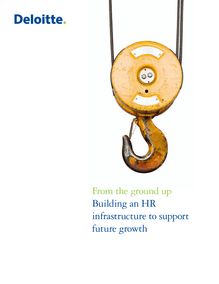 From the ground up: Building an HR infrastructure to support future growth